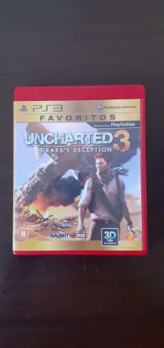 Uncharted 3: Drake's Deception, Jogo Playstation 3 (PS3), Usado em Ótimo Estado
