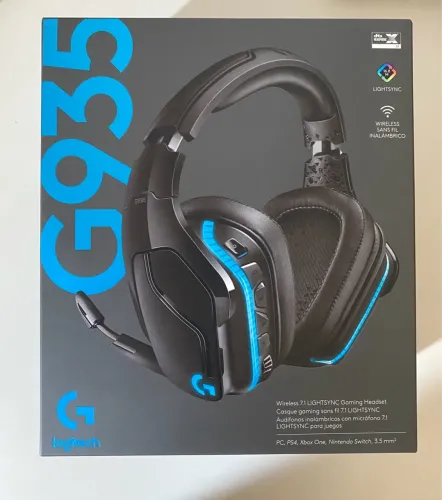 HEADSET SEM FIO G935 COM SOM SURROUND 7.1 E LIGHTSYNC RGB
