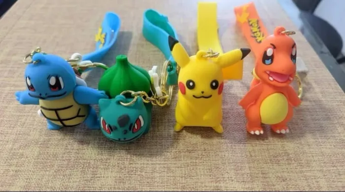 Action figure chaveiros pokémon leia a descrição