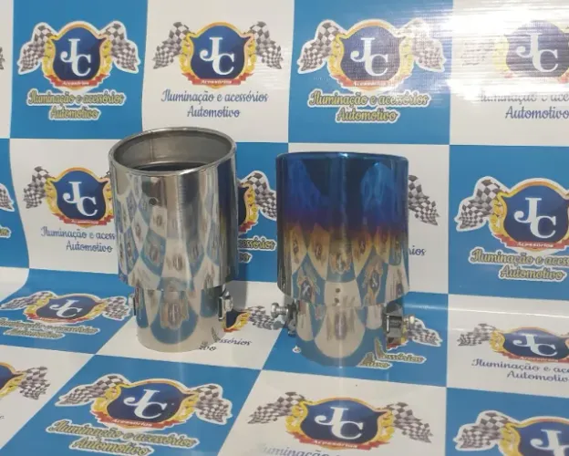 Ponteira Ponta Saída de Escapamento Universal de 2 Polegadas Inox - Reta