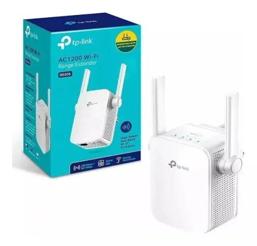 Repetidor Wi-Fi Mesh TP-Link RE305 AC1200 Dual-band Tp-link Mesh Novo Lacrado Loja Coimbra