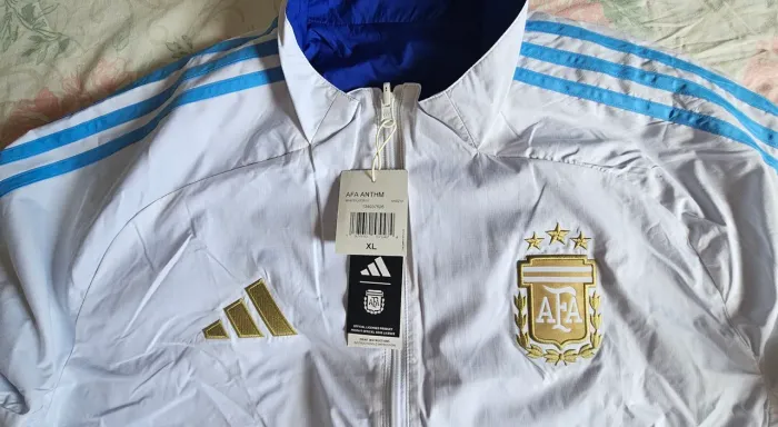 Jaqueta Adidas Hino Argentina Dupla Face 2024/2025 Original Raridade