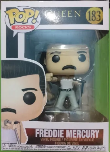 Mega Promoção!!! Funko Pop! Rocks Freddie Mercury Queen 183!!! Produto Novo!!!