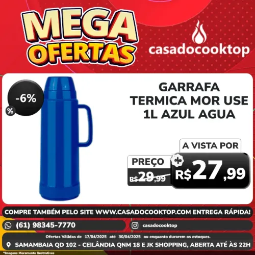 Garrafa Termica Mor 1l Azul Agua