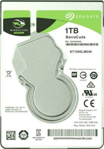 HD Sata 2.5mm Seagate Barracuda 1TB 5400RPM