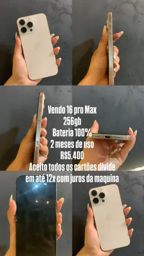 16 pro Max extremamente NOVO bateria 100% 