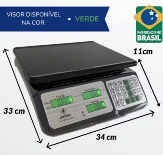 Balança digital 40 kg Black Style com bateria