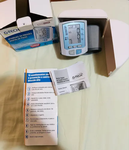 APARELHO PRESSÃO ARTERIAL G-TECH DIGITAL DE PULSO RW450