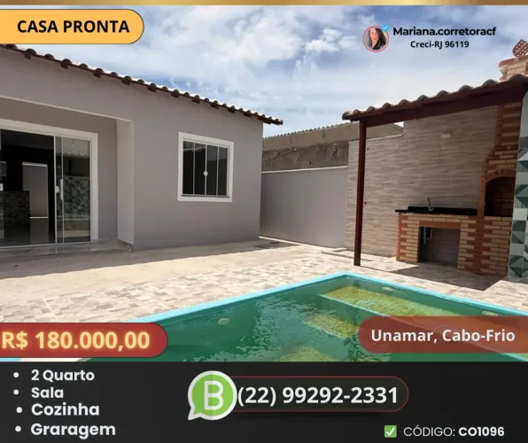 Imóvel para venda tem 70 metros quadrados com 2 quartos em Unamar (Tamoios) - Cabo Frio - 