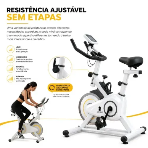 PROMOÇÃO Bike Ergométrica Fitness 8kg 120kg Painel Digital Achadinho Shopee