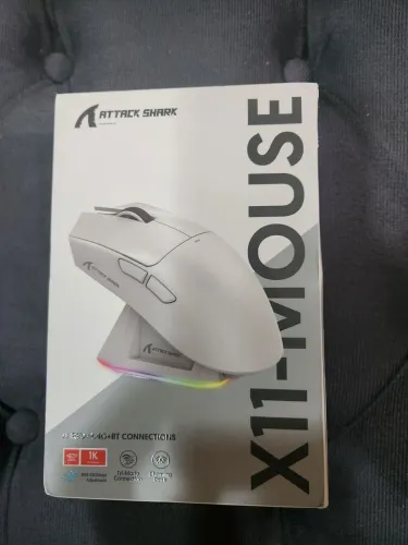 {Novo} Mouse gamer sem fio attack shark x11 com dock de carregamento