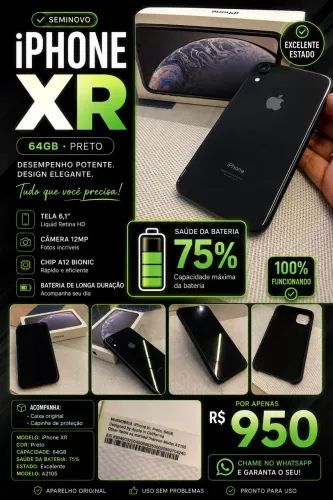 IPHONE XR Preto 64GB