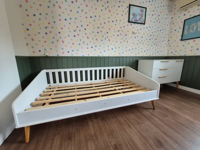Cama de solteiro retrô "Quarter".