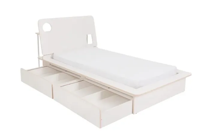 CAMA DE SOLTEIRO 2 GAVETAS Tok&Stok
