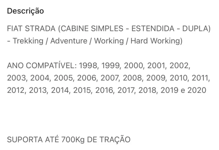 Reboque removível strada