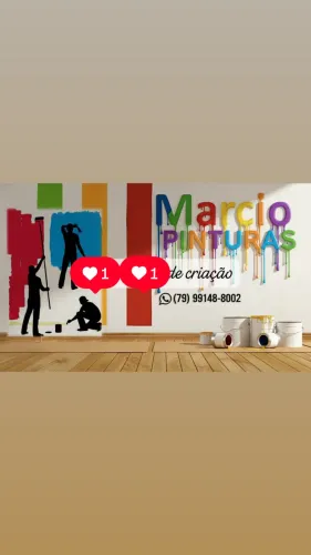 Márcio pintor profissional a mais de 20 anos no ramo