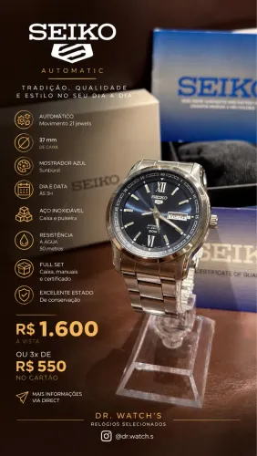 Seiko 5 automático completo 42mm
