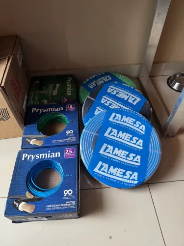 Fios 6mm e 2,5mm