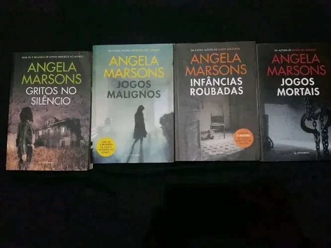 Gritos no silêncio, Jogos malignos, Infâncias roubadas e Jogos mortais - Angela Marsons