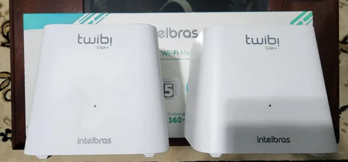 Par de Roteadores Mesh Intelbras Twibi Giga Plus (Até 1GB internet) - Excelente estado