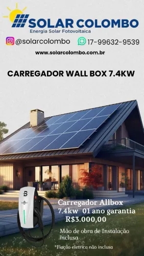 Carregador veículos elétricos wallbox