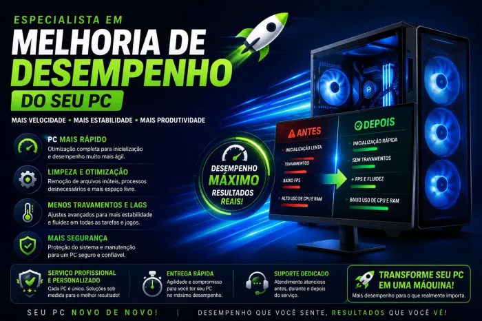 Especialista em otimização e desempenho de PCs