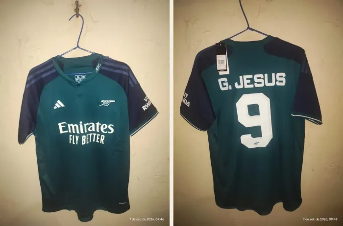 Camisa Arsenal 2023 (Gabriel Jesus)