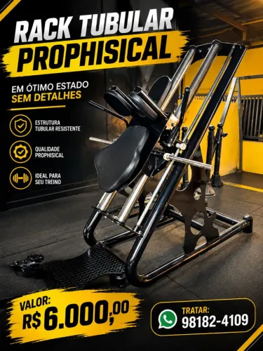 Maquina Rack marca prophisical tubular proficional em ótimo estado de conservação