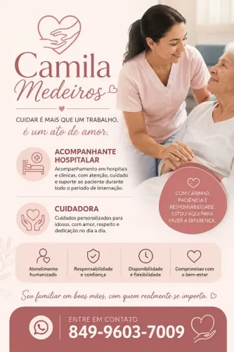 Cuidadora e acompanhante hospitalar 