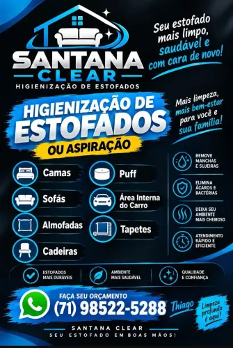 HIGIENIZAÇÃO DE ESTOFADOS OU ASPIRAÇÃO!