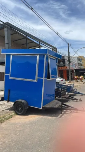 Carrinho Portátil para Hamburgueria Delivery .