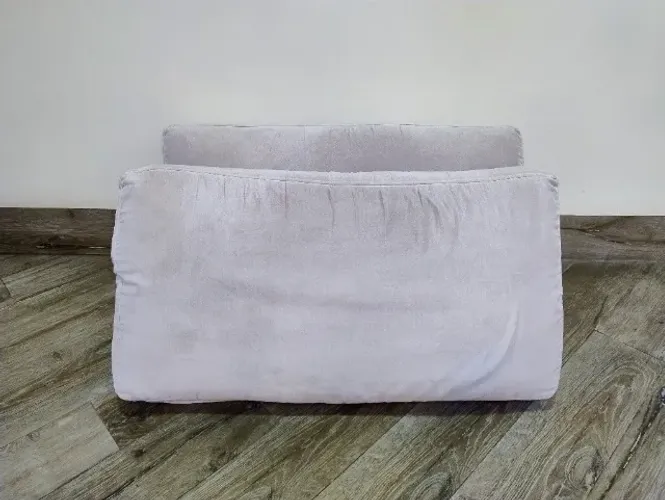 Almofada Retangular - 90x50 - Suede Veludo Bege - Cheia