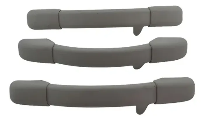 Kit Com 3 Puxador Alça Pqp Teto Peugeot 207 2011 Original Bege