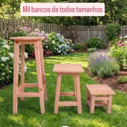 Bancos de madeira
