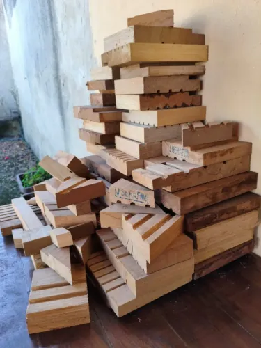 Retalhos Madeira Maciça - Peças Selecionadas p/ Marcenaria, Artesanato, Cutelaria, DIY