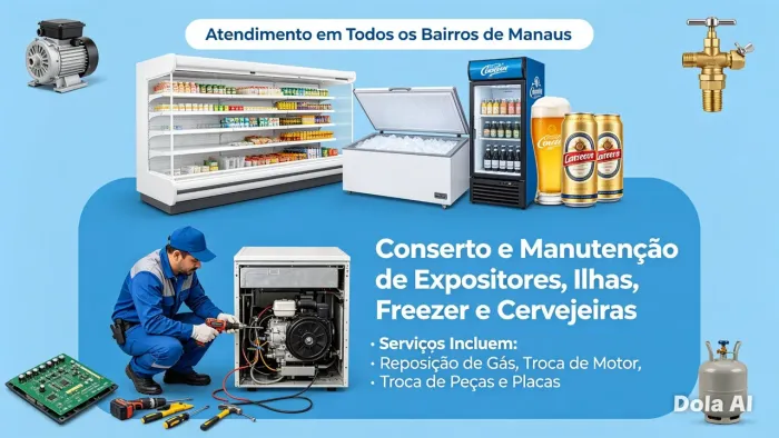 Expositores e freezer
