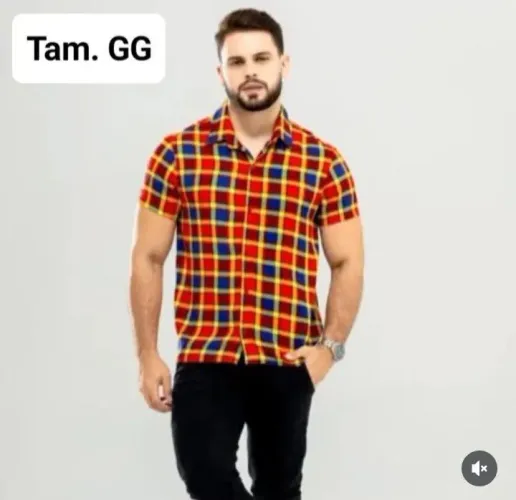 Camisas xadrez várias cores