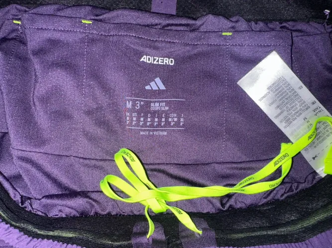 Shorts Adidas Adizero Running Split Roxo- Unisex