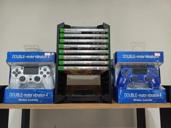 Controle ps4 compatível com Pc e tv enviamos produtos com garantia