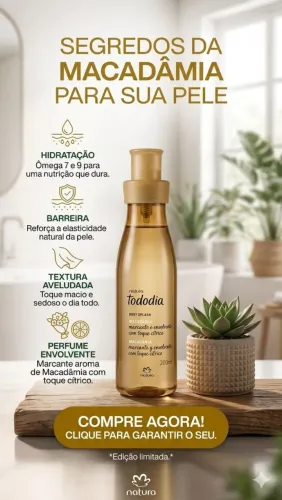 BODY SPLASH MACADÂMIA 200ML