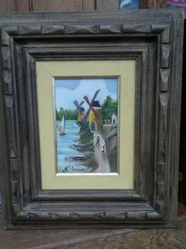 Quadro a óleo 32X28 cm