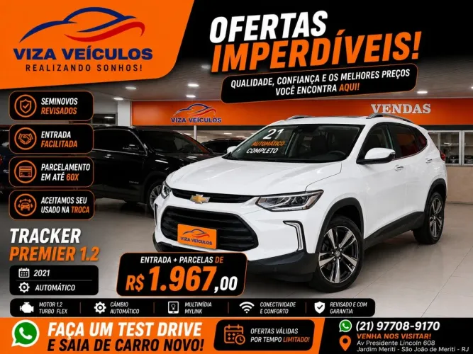 Chevrolet Tracker Premier 1.2 Turbo 12V Flex AUT 2021
