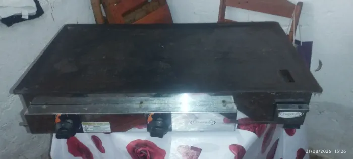 Chapa Lanche Profissional Inox 80x40 Itajobi Fogões