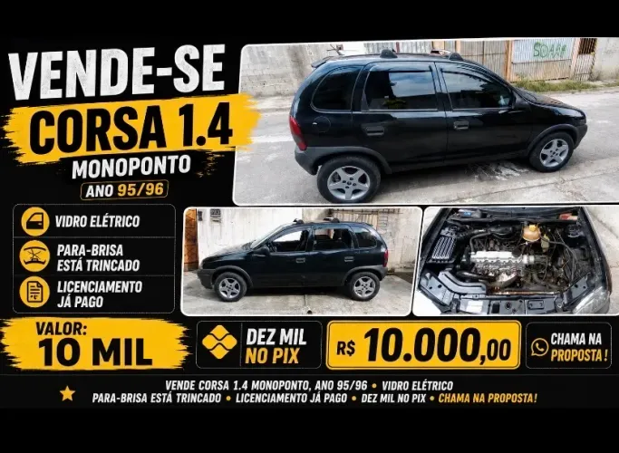 Chevrolet Corsa GL 1.6 MPFI / 1.4 EFI 2P E 4P 1996