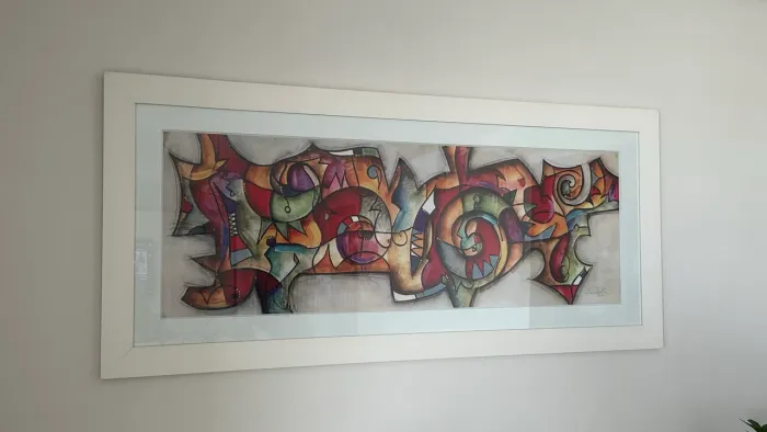 Quadro Decorativo Abstrato Grande - 1,64m x 0,74m