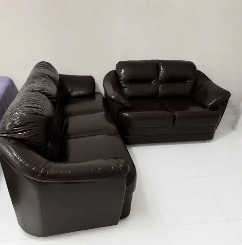 Sofá de Couro Conjunto