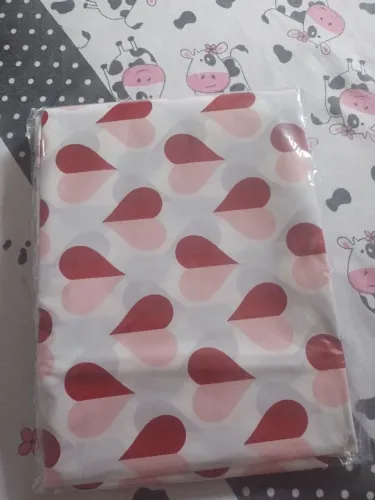 Cortina de banheiro para Box de coração Idee Home