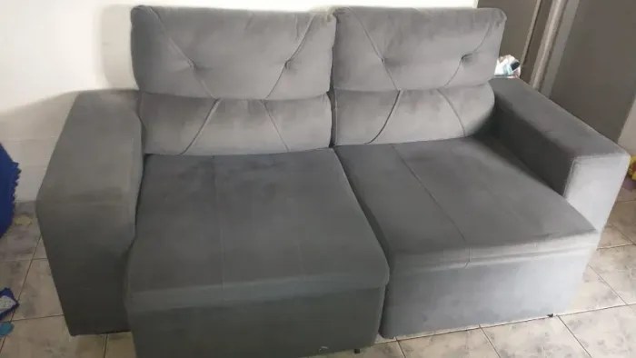 Sofá Retrátil Reclinável 3 Lugares