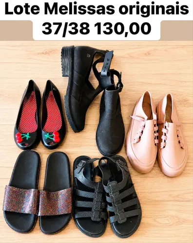 Lote Melissas originais 37/38