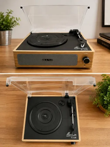 Vitrola Pulse Morrison Turntable Bluetooth - Bivolt | Design Retrô |